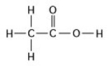 Use the following figure to answer the question.   Two moles of the compound in the figure would weigh how many grams? (Note: The atomic masses, in daltons, are approximately 12 for carbon, 1 for hydrogen, and 16 for oxygen.)  A)  30 B)  60 C)  90 D)  120