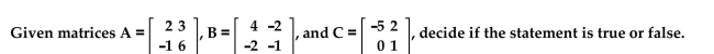   -  AB is a 2 × 2 matrix.