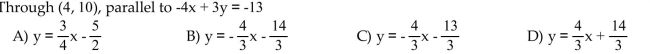 Find an equation in slope-intercept form (where possible) for the line.