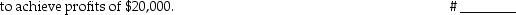Gilley Inc., sells a single product.The company's most recent income statement is given below. Required: b.If sales are doubled to $240,000, c.If sales are doubled to $240,000, f.Compute how many units must be sold