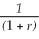 <strong>For the consumer to be at an optimum,it must be the case that</strong> A) MRSc,c' = B) MRSc,c' = (1 + r) C) MRTc,c' = D) MRTc,c' = (1 + r)