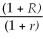 <strong>The optimal trade-off between current consumption goods and future consumption goods is expressed as</strong> A) MRSC,C' = 1 + R. B) MRSC,C' = 1 + r. C) MRSC,C' = . D) MRSC,C' = 1 + i.
