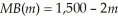 The operation of large trucks in Econoville causes damages to public roads. The marginal external cost function of operating large trucks in Econoville is:   where m is the number of miles large trucks are driven in Econoville in thousands. The marginal benefit of large truck operation in Econoville is:   How many miles do large trucks drive in Econoville if they are not forced to pay for damage to roads? If Econoville charges a fee for every thousand miles a large truck drives in Econoville, what is the optimal fee? If Econoville sets a standard for the quantity of miles large trucks drive in Econoville, what is the optimal standard? If the profitability of large truck operation in Econoville increases the marginal benefit function to:   and Econoville is using a standard, is it optimal for Econoville to increase the standard?