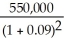 For each investment we need to calculate the NPV.   = -C +   +   +   ...   For investment A:   = -C +   +   +   ...   = -1,500,000 +   +   +   +   = -1,500,000 + 458,716 + 462,924 + 463,310 + 442,766 = $327,716 For investment B:   = -1,500,000 +   +   +   +   = -1,500,000 + 22,936 + 84,168 + 463,310 + 708,425 = $221,161 Thus, investment B should not be undertaken. The company should invest in A.