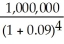 For each investment we need to calculate the NPV.   = -C +   +   +   ...   For investment A:   = -C +   +   +   ...   = -1,500,000 +   +   +   +   = -1,500,000 + 458,716 + 462,924 + 463,310 + 442,766 = $327,716 For investment B:   = -1,500,000 +   +   +   +   = -1,500,000 + 22,936 + 84,168 + 463,310 + 708,425 = $221,161 Thus, investment B should not be undertaken. The company should invest in A.