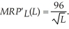 One Guy's old marginal revenue of the product of labor is   For this original level of technology, One Guy's optimal employment usage was   At the new level of technology, One Guy's marginal revenue of the product of labor becomes   The new level of employment becomes:   Thus, this increase in technology results in a quadrupling in the level of employment.