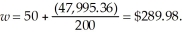 To determine Edna's optimal level of employment given she is a monopsonist, we need to set:   Since Edna is a monopolist in the sale of engineering services,   This information allows us to determine Edna's optimal employment of labor as:   We now use the information from labor supply to determine the wage rate Edna will pay. This wage rate is:   The marginal revenue of the product of labor at the optimal level of employment is:   If Edna acted as a wage taker in hiring labor, she would set:   In this case, Edna would employ   At this level of employment, the wage rate is:   The marginal revenue of the product of labor at this employment level is $289.98.