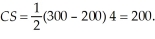 First we must determine the market equilibrium quantity and price. To do this, we set quantity demanded equal to quantity supplied and solve for equilibrium price.   At a price of $200, the quantity exchanged will be 4. The point elasticity of demand is   The choke price (lowest price such that no units are transacted) is $300. The consumer surplus is   If the bat market is taxed $25 per unit, the equilibrium price consumers pay is:   The quantity exchanged is 3.8. The new level of consumer surplus is:   The loss in consumer surplus associated with the tax is $19.50. The tax generates tax revenues of $95. Consumers pay $5 more per unit. Thus, consumers bear 20% of the burden of the tax.