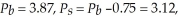 First we must determine the market equilibrium quantity and price. To do this, we set quantity demanded equal to quantity supplied and solve for equilibrium price.Q<sub>D</sub> = 10 - 0.04P = Q<sub>S</sub> = 3.8P - 2 Therefore P = 3.13, and at this price the quantity exchanged will be 9.87. The point elasticity of supply is   The producer surplus is: PS = 0.5(9.87)(3.13 - 0.53) = 12.83 If the market is taxed $0.75 per unit, the equilibrium price consumers pay is: Q<sub>D</sub> = 10 - 0.04 P<sub>b</sub> = Q<sub>S</sub> = 3.8(P<sub>b</sub> - 0.75) - 2 Therefore   and the quantity exchanged is 9.85. The new level of producer surplus is:   The change in producer surplus associated with the tax is -0.07. The tax generates tax revenues of $7.39. Producers bear   Consumers bear   Producers bear 1.33 % of the tax.