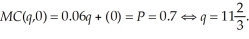 The profit maximizing output level is where the market price equals marginal cost (providing the price exceeds the average variable cost). To determine the optimal output level, we need to first equate marginal cost to the market price. That is,   The average variable cost at this output level is:   LeAnn will maximize profits at   units. LeAnn's profits are:   With the tax, LeAnn's optimal output level requires:   The average variable cost at this output level is:   Since   LeAnn will maximize profits at 11.5 units. LeAnn's profit with the tax is:   The tax reduces LeAnn's output and profit.