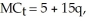 In the long-run equilibrium of a competitive market, the market supply and demand are: Supply: P = 30 + 0.50Q Demand: P = 100 - 1.5Q, where P is dollars per unit and Q is rate of production and sales in hundreds of units per day. A typical firm in this market has a marginal cost of production expressed as: MC = 3.0 + 15q. a. Determine the market equilibrium rate of sales and price. b. Determine the rate of sales by the typical firm. c. Determine the economic rent that the typical firm enjoys. (Hint: Note that the marginal cost function is linear.) d. If an output tax is imposed on ONE firm's output such that the ONE firm has a new marginal cost (including the tax) of:   what will the firm's new rate of production be after the tax is imposed? How does this new production rate compare with the pre-tax rate? Is it as expected? Explain. Would the effect have been the same if the tax had been imposed on all firms equally? Explain.