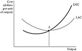   Figure 7.4.2 -The cost-output elasticity is used to measure: A)  economies of scope. B)  economies of scale. C)  the curvature in the fixed cost curve. D)  steepness of the production function.