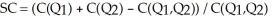 The equation below gives the degree of economies of scope (SC) :   where C(Q<sub>1</sub>)  is the cost of producing output   is the cost of producing output Q<sub>2</sub>, and   is the joint cost of producing both outputs. If SC is negative: A)  there are neither economies nor diseconomies of scope. B)  there are economies of scope. C)  there are diseconomies of scope. D)  there are both economies and diseconomies of scope.