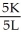 The least cost combination of inputs occurs where the ratio of prices of inputs equals the marginal rate of technical substitution of one input for another. The price ratio is P<sub>L</sub>/P<sub>K</sub> = 150/1,000 = 0.15. Now find the combination of L and K that will make MRTS equal to 0.15. MRTS =   =   = 0.15 K = 0.15L The output rate is 1000 = Q, thus 1000 = 5LK = 5L(0.15L) = 0.75L<sup>2 </sup> L =   = 36.51 units. K = 0.15(36.51) = 5.48 units. The total outlay needed to purchase inputs to satisfy this production rate is: I = P<sub>L</sub>L + P<sub>K</sub>K I = 150(36.51) + 1,000(5.48) = $5,476.50 + 5,480 I = $10,956.50 total outlay per day.