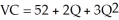 A variable cost function of the form:   implies a marginal cost curve that is: A)  constant. B)  upward sloping. C)  U-shaped. D)  quadratic.