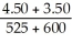 a.E =   ∙   E =   ∙   E =   ∙   E =   = -0.533 b.Since 4.00 is within this arc, -0.533 can be regarded as the relevant elasticity. We will use $4.50 and 525 as the beginning price and quantity. -0.533 =   ∙   -0.533 =   ∙   -0.533 =   =   -0.533 =   = -17   + 8925 -279.83 - 0.533   = -17   + 8925 16.47   = 9204.83   = 558.88 Joe's move doesn't make sense since demand is inelastic. With inelastic demand, price and total expenditures move in the same direction. As he lowers price, total expenditures will also fall. To verify: Before Cut total expenditures = $4.50 × 525 = $2,362.50 After Cut total expenditures = $4.00 × 559 = $2,236.00