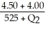 a.E =   ∙   E =   ∙   E =   ∙   E =   = -0.533 b.Since 4.00 is within this arc, -0.533 can be regarded as the relevant elasticity. We will use $4.50 and 525 as the beginning price and quantity. -0.533 =   ∙   -0.533 =   ∙   -0.533 =   =   -0.533 =   = -17   + 8925 -279.83 - 0.533   = -17   + 8925 16.47   = 9204.83   = 558.88 Joe's move doesn't make sense since demand is inelastic. With inelastic demand, price and total expenditures move in the same direction. As he lowers price, total expenditures will also fall. To verify: Before Cut total expenditures = $4.50 × 525 = $2,362.50 After Cut total expenditures = $4.00 × 559 = $2,236.00