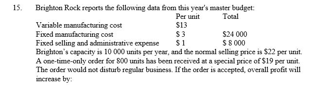   A)  $800. B)  $2400. C)  $4800. D)  $15 200. 
