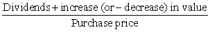 The capital asset pricing model CAPM)is an attempt to deal with both risks and returns.The actual rate of return to an investor from buying a common stock and holding it for a period of time is calculated by adding the dividends to the increase or decrease)in value of the security during the holding period and dividing this amount by the purchase price of the security or Since stock prices fluctuate in response to changes in investor expectations about the firm's future cash flows,common stocks are considered risky investments.In contrast,U.S.Treasury bills are not considered risky investments because the expected and stated rates of return are equal assuming the T-bill is held to maturity).Risk is defined as the possibility that actual returns will deviate from expected returns,and the amount of potential fluctuation determines the degree of risk.A basic assumption of the CAPM is that risky stocks can be combined into a portfolio that is less risky than any of the individual common stocks that make up that portfolio.This diversification attempts to match the common stocks of companies in such a manner that environmental forces causing a poor performance by one company will simultaneously cause a good performance by another,for example,purchasing the common stock of an oil company and an airline company.Although such negative relationships are rare in our society,diversification will reduce risk.Some risk is peculiar to the common stock of a particular company.On the other hand,overall environmental forces cause fluctuations in the stock market that affect all stock prices.These two types of risk are termed unsystematic risk and systematic risk.Unsystematic risk is that portion of risk peculiar to a company that can be diversified away.Systematic risk is the nondiversifiable portion that is related to overall movements in the stock market and is consequently unavoidable.Earlier in the chapter,we indicated that the EMH suggests that investors cannot discover undervalued or overvalued securities because the market consensus will quickly incorporate all available information into a firm's stock price.However,financial information about a firm can help determine the amount of systematic risk associated with a particular stock.Since investors can eliminate the risk associated with acquiring a particular company's common stock by purchasing diversified portfolios,they are not compensated for bearing unsystematic risk.And since well-diversified investors are exposed only to systematic risk,investors using the CAPM as the basis for acquiring their portfolios will be subject only to systematic risk.Consequently,systematic risk is the only relevant and investors will be rewarded with higher expected returns for bearing market-related risk that will not be affected by company-specific risk.The measure of the parallel relationship of a particular common stock with the overall trend in the stock market is termed beta β).β may be viewed as a gauge of a particular stock's volatility to the total stock market.A stock with a β of 1.00 has a perfect relationship to the performance of the overall market as measured by a market index such as the Dow-Jones Industrials or the Standard & Poor's 500-stock index.Stocks with a β of greater than 1.00 tend to rise and fall by a greater percentage than the market,whereas stocks with a β of less than 1.00 are less likely to rise and fall than the general market index over the selected period of analysis.Therefore,β can be viewed as a stock's sensitivity to market changes and as a measure of systematic risk