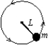A ball of mass m, at one end of a string of length L, rotates in a vertical circle just fast enough to prevent the string from going slack at the top of the circle. The speed of the ball at the bottom of the circle is:    A)    B)    C)    D)    E)   