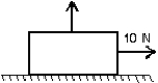 A box with a weight of 50 N rests on a horizontal surface. A person pulls horizontally on it with a force of 10 N and it does not move. To start it moving, a second person pulls vertically upward on the box. If the coefficient of static friction is 0.4, what is the smallest vertical force for which the box moves?   A)  4 N B)  10 N C)  14 N D)  25 N E)  35 N