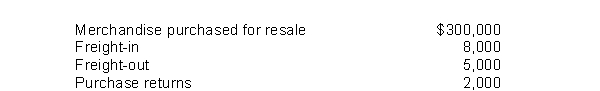 The following information applied to Howe, Inc.for 2010:   Howe's 2010 inventoriable cost was A) $300,000. B) $303,000. C) $306,000. D) $311,000.