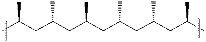 Which of the following best describes the polymer shown below?   A)  atactic B)  isotactic C)  syndiotactic D)  antidiotactic E)  none of these