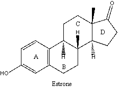 <strong>In estrone the B-C ring fusion is ______and the C-D ring fusion is ______. </strong> A) cis, trans B) cis, cis C) trans, cis D) trans, trans E) none of these