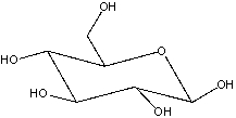 Draw the Fischer projection for the open-chain form of the following cyclic monosaccharide.  