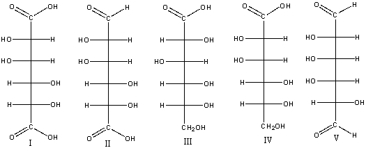 Predict the product(s)  for the following reaction.     A)  I B)  II C)  III D)  IV E)  V