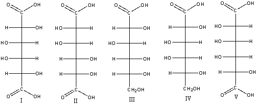Predict the product(s)  for the following reaction.     A)  I B)  II C)  III D)  IV E)  V