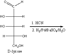 Predict the product(s)  for the following Kiliani-Fischer synthesis.   A)  D-ribose & D-arabinose B)  D-glucose & D-galactose C)  D-altrose & D-mannose D)  D-galactose & D-talose E)  D-gulose & D-iodose