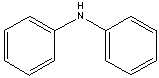What is the common name for the following compound?   A)  dibenzylamine B)  diphenylamine C)  dibenzeneamine D)  phenylbenzeneamine E)  none of these