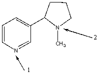 Nicotine present in tobacco has the following structure. Which nitrogen is more basic and explain your choice.  