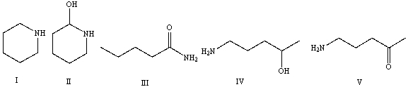 Predict the product for the following reaction.     A)  I B)  II C)  III D)  IV E)  V