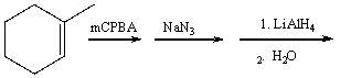 Predict the product for the following reaction sequence.     A)  I B)  II C)  III D)  IV E)  V
