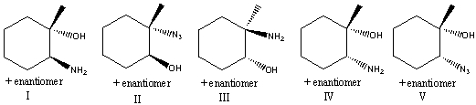Predict the product for the following reaction sequence.     A)  I B)  II C)  III D)  IV E)  V