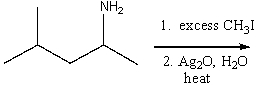 Predict the major product for the following reaction.     A)  I B)  II C)  III D)  IV E)  I & III