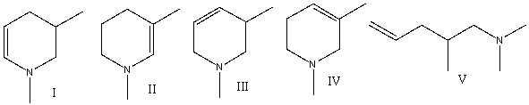 Predict the major product for the following reaction.     A)  I B)  II C)  III D)  IV E)  V