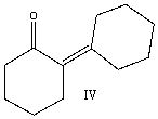  Predict the product when cyclohexanone reacts with aqueous sodium hydroxide at 100 <sup>  \degree </sup> C.     A)  I B)  II C)  III D)  IV E)  none of these 