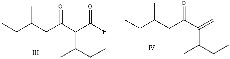 Predict the product for the following reaction.       A)  I B)  II C)  III D)  IV E)  none of these