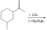 Predict the product(s)  for the following reaction.     A) I B) II C) III D) IV E)  none of these