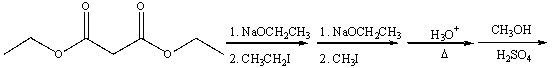 Predict the product(s)  for the following reaction sequence.     A) I B) II C) III D) IV E)  V