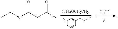 Predict the product for the following reaction sequence.     A)  I B)  II C)  III D)  IV E)  V