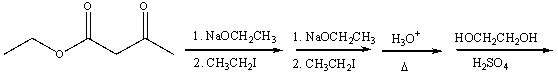 Predict the product for the following reaction sequence.     A)  I B)  II C)  III D)  IV E)  V