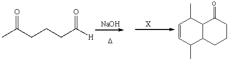 Provide the structure of the reactant (X) necessary to carry out the following conversion.  