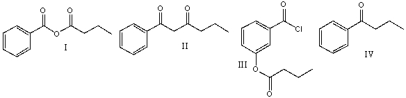 Predict the product for the following reaction.     A)  I B)  II C)  III D)  IV E)  none of these