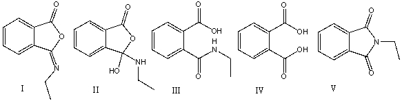 Predict the product for the following reaction.     A)  I B)  II C)  III D)  IV E)  V