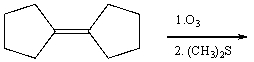 Predict the product for the following reaction.   A)  cyclopentene B)  cyclopentanol C)  cyclopentanal D)  cyclopentanone E)  none of these
