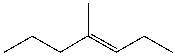 Which of the following is the best choice to prepare the following alkene using the Wittig reaction?   A)  ethanal and 2-bromopentane/PPh<sub>3</sub> B)  propanal and 2-bromopentane/PPh<sub>3</sub> C)  2-pentanone and 1-bromopropane/PPh<sub>3</sub> D)  2-pentanone and 2-bromopropane/PPh<sub>3</sub> E)  butanal and 2-bromopentane/PPh<sub>3</sub>